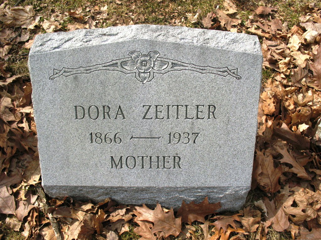 Dora Zeilter's Grave Stone